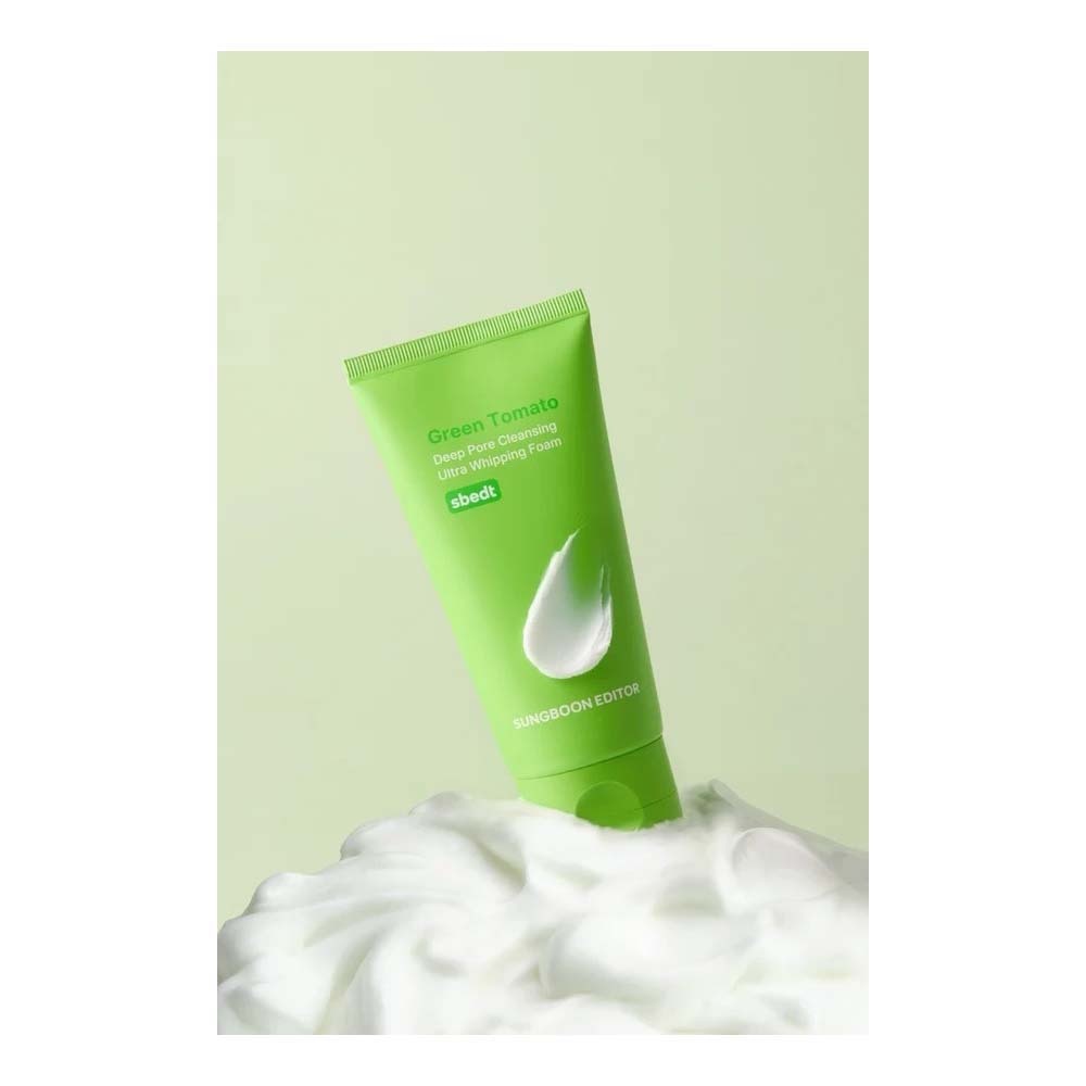 GREEN TOMATO DEEP PORE CLEANSING ULTRA WHIPPING FOAM (ESPUMA LIMPIADORA FACIAL)